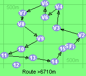 Route >6710m     