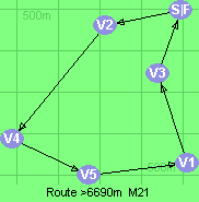 Route >6690m  M21