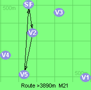 Route >3890m  M21