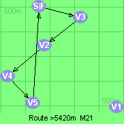 Route >5420m  M21