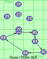 Route >5100m  Bu5